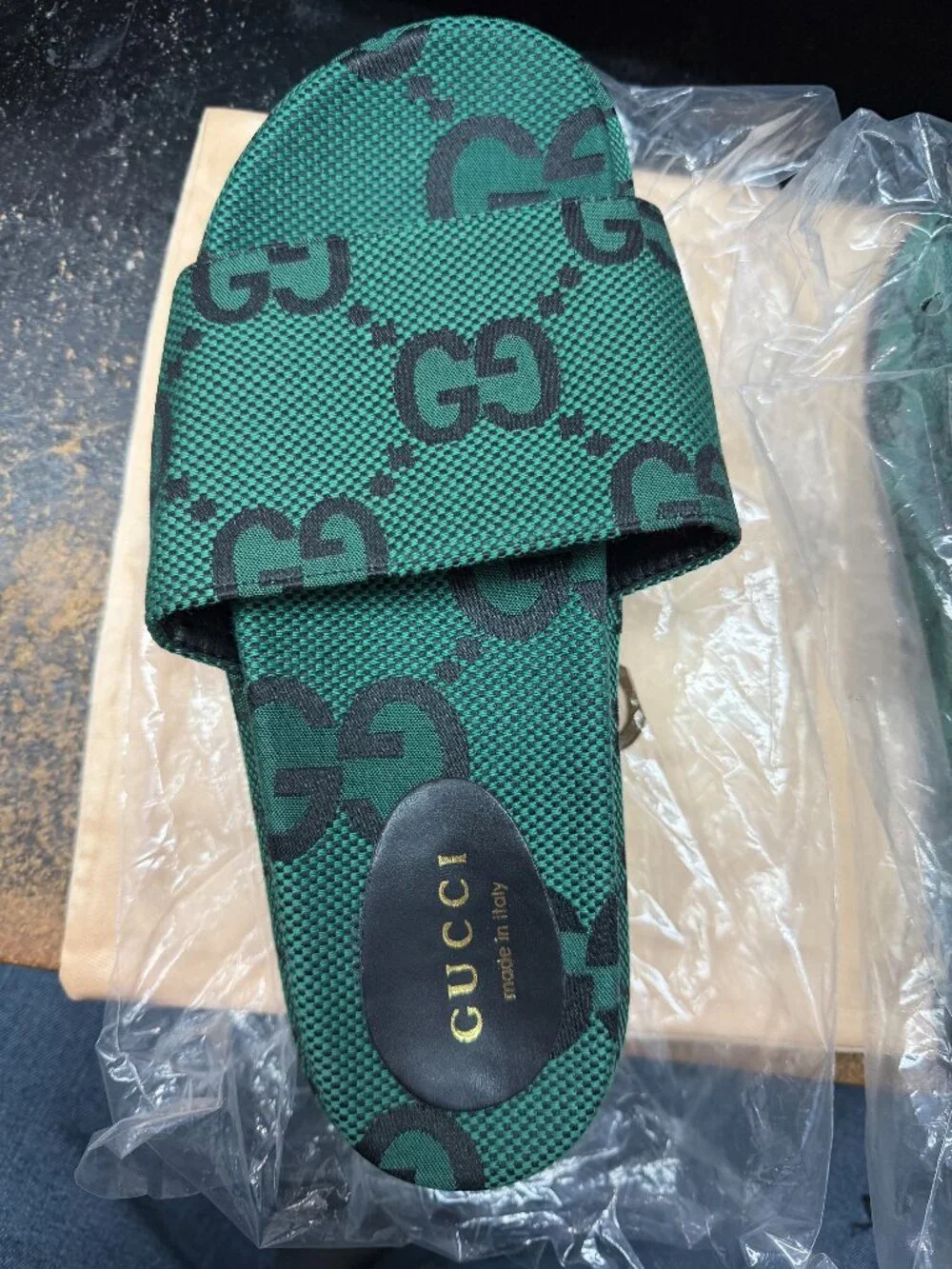 Gucci Original GG Platform Slides